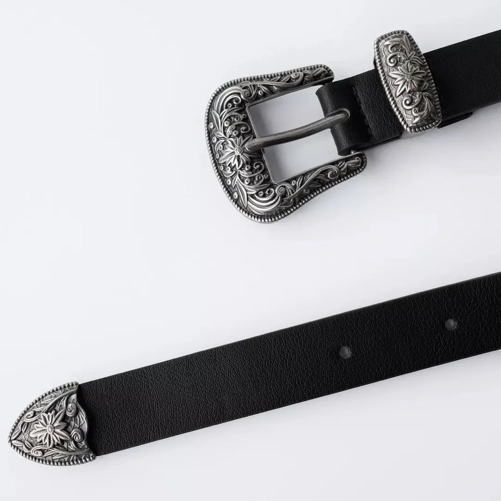 NWT Zara Kids Girls Studded STONE COWBOY BELT Size 10 - 14 Years
